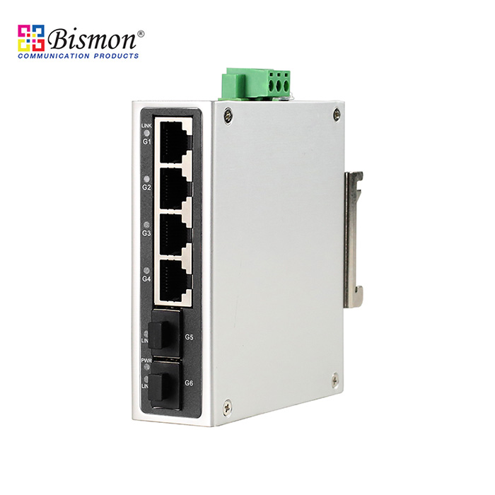 4Port PoE 10/100/1000Base-T+2SFP Industrial Switch
